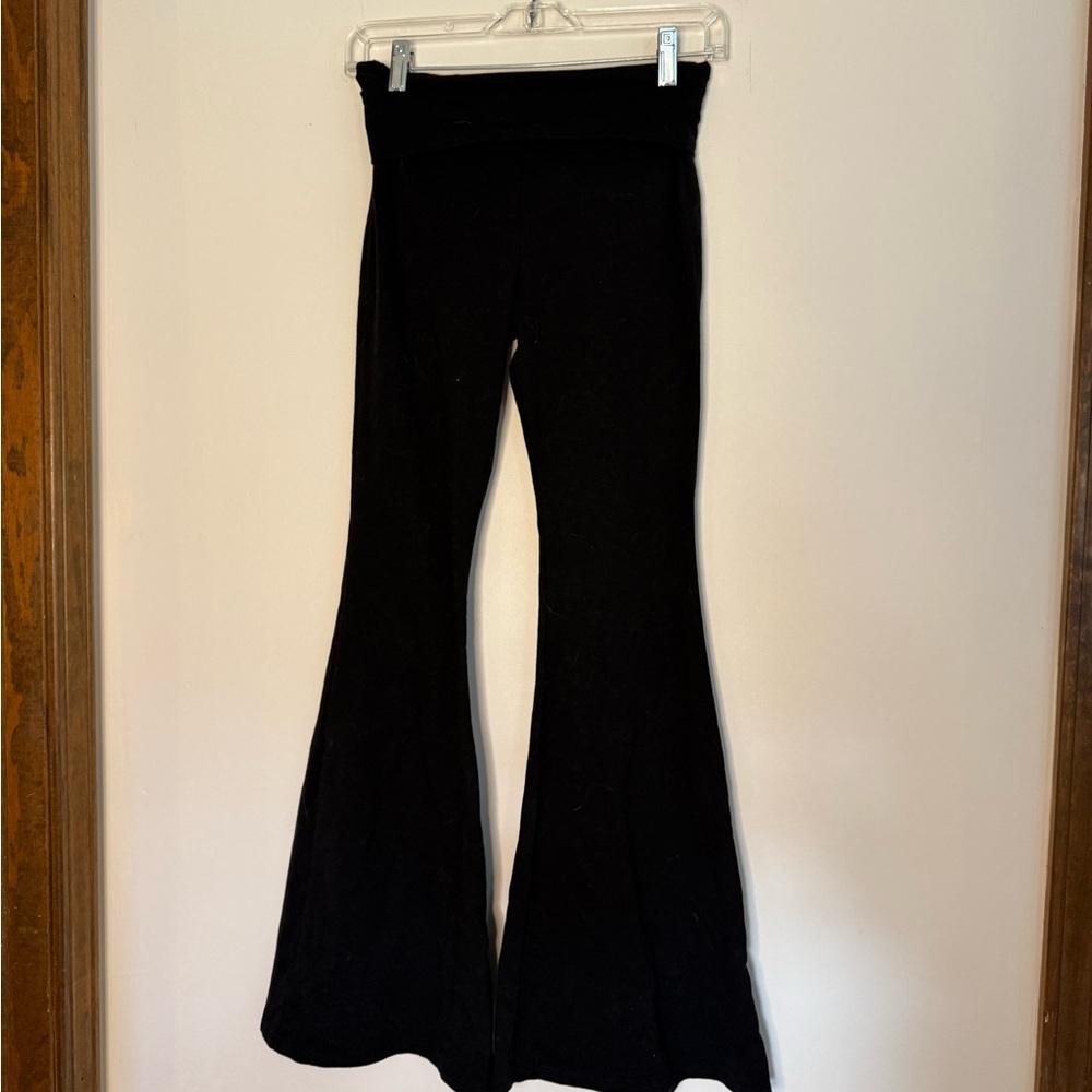 Edikted Black High-Waist Flare Pants